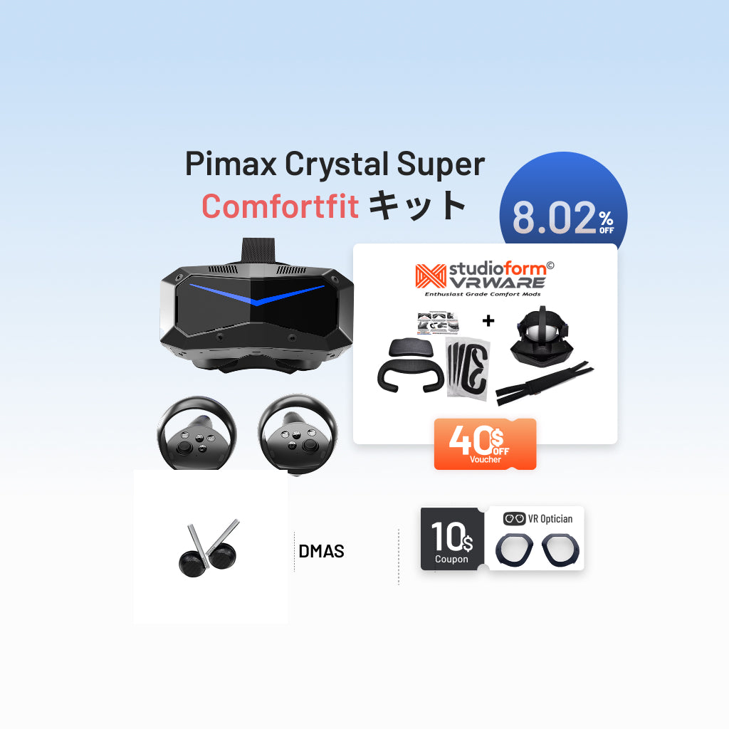 Pimax Crystal Super Comfortfit キット – 全額支払い版